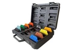 Show Tech Pro Wide SS Snap-on Comb Kit - 8 Combs + #30W Wide Blade In Carry Case