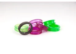 Show Tech Finger Ring 20 Mm Green Glitter Scissor Rings 2 Pcs