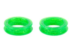 Show Tech Finger Ring 21 Mm Green Glitter Scissor Rings 2 Pcs