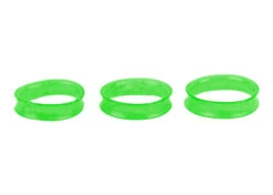 Show Tech Finger Ring 20mm Fine Green Glitter Scissor Rings 2 Pcs