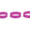 Show Tech Finger Ring 20mm Fine Purple Glitter Scissor Rings 2 Pcs