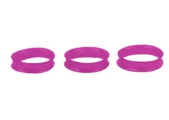 Show Tech Finger Ring 21mm Fine Purple Glitter Scissor Rings 2 Pcs