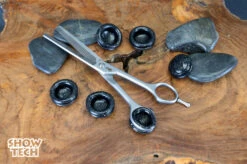 Show Tech Scissor Training Ring 2 Pcs Black Glitter 22 Mm -Skin Care Products Store 22ste077 7