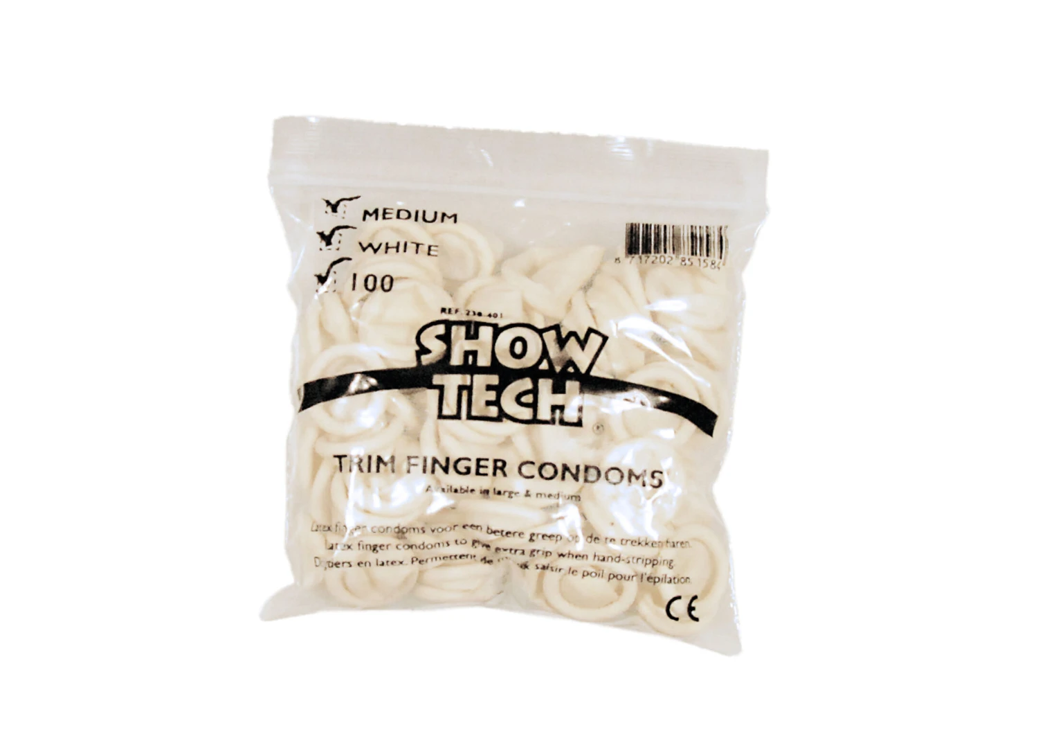 Show Tech Finger Condoms 100 Pcs White - L 2 Show Tech Finger Condoms 100 Pcs White - L - Image 2