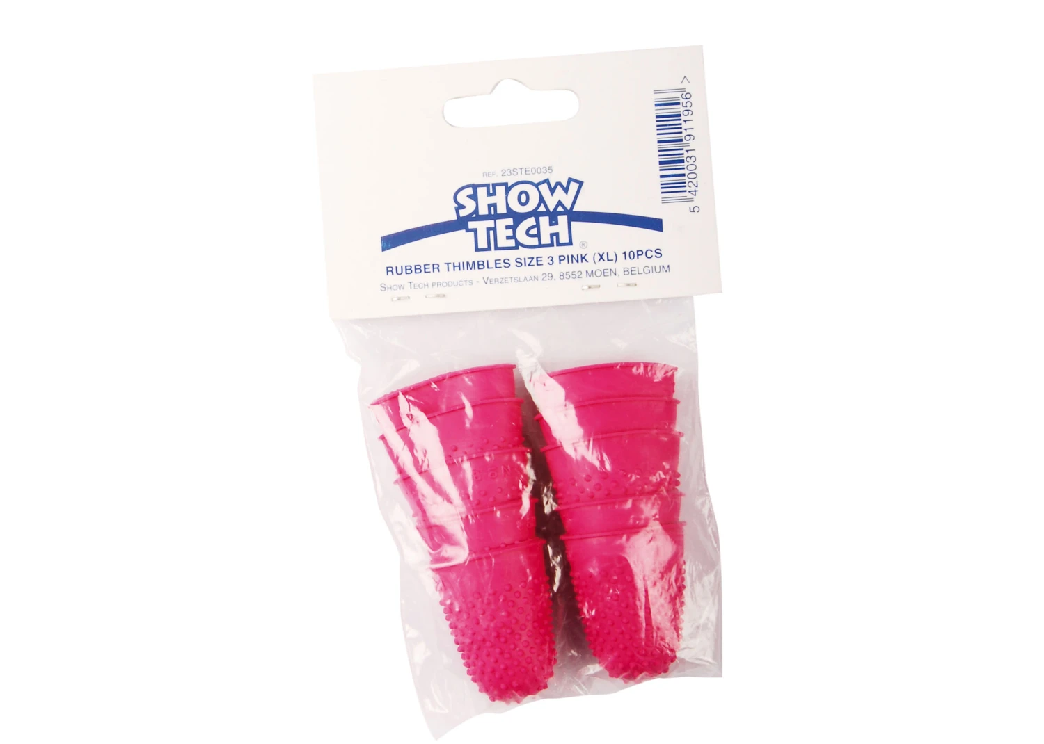 Show Tech Rubber Stripping Thimbles 10 Pcs 3 Pink 1 Show Tech Rubber Stripping Thimbles 10 Pcs 3 Pink