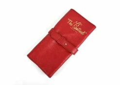 The Sentinel Leather Pouch Ruby Red S