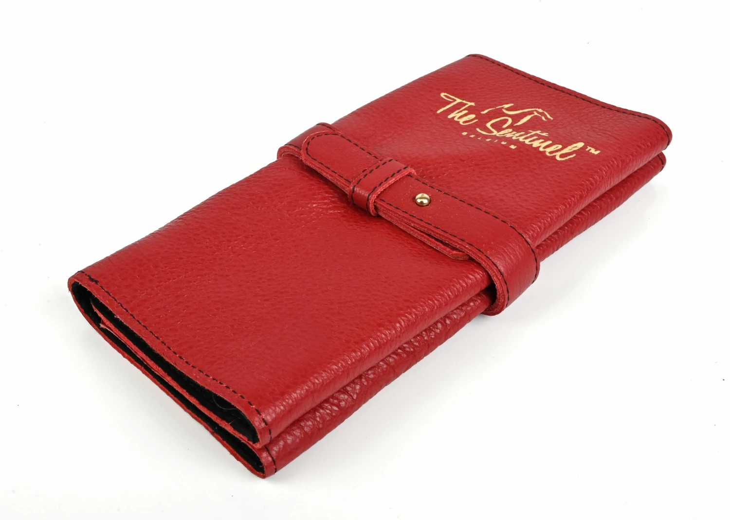 The Sentinel Leather Pouch Ruby Red S 2 The Sentinel Leather Pouch Ruby Red S - Image 2