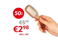 Show Tech Mini Wooden Pin Brush Walnut 12 Cm