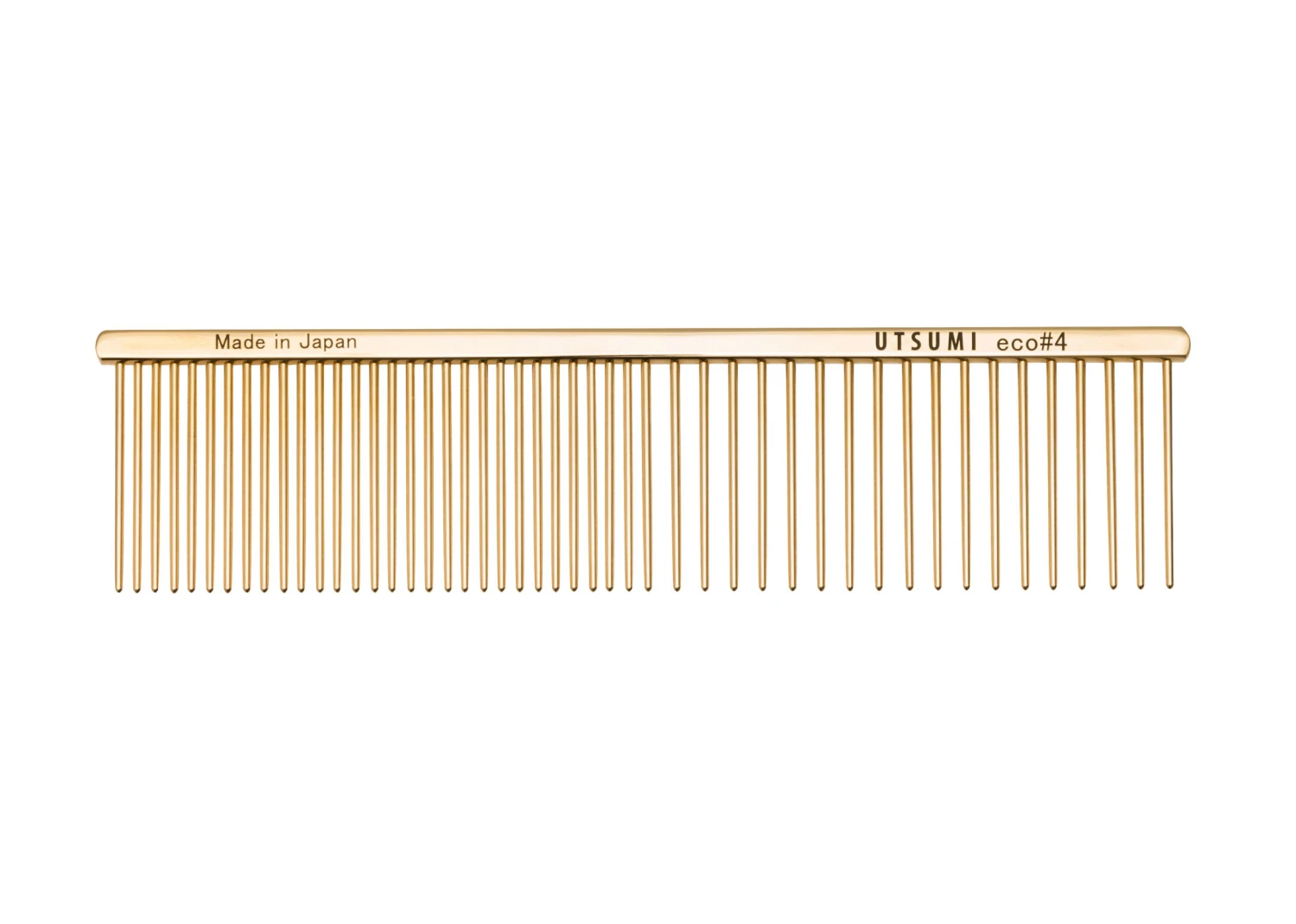 Utsumi Eco#4 Comb Gold 19cm, 4cm Long Teeth Comb 1 Utsumi Eco#4 Comb Gold 19cm, 4cm Long Teeth Comb