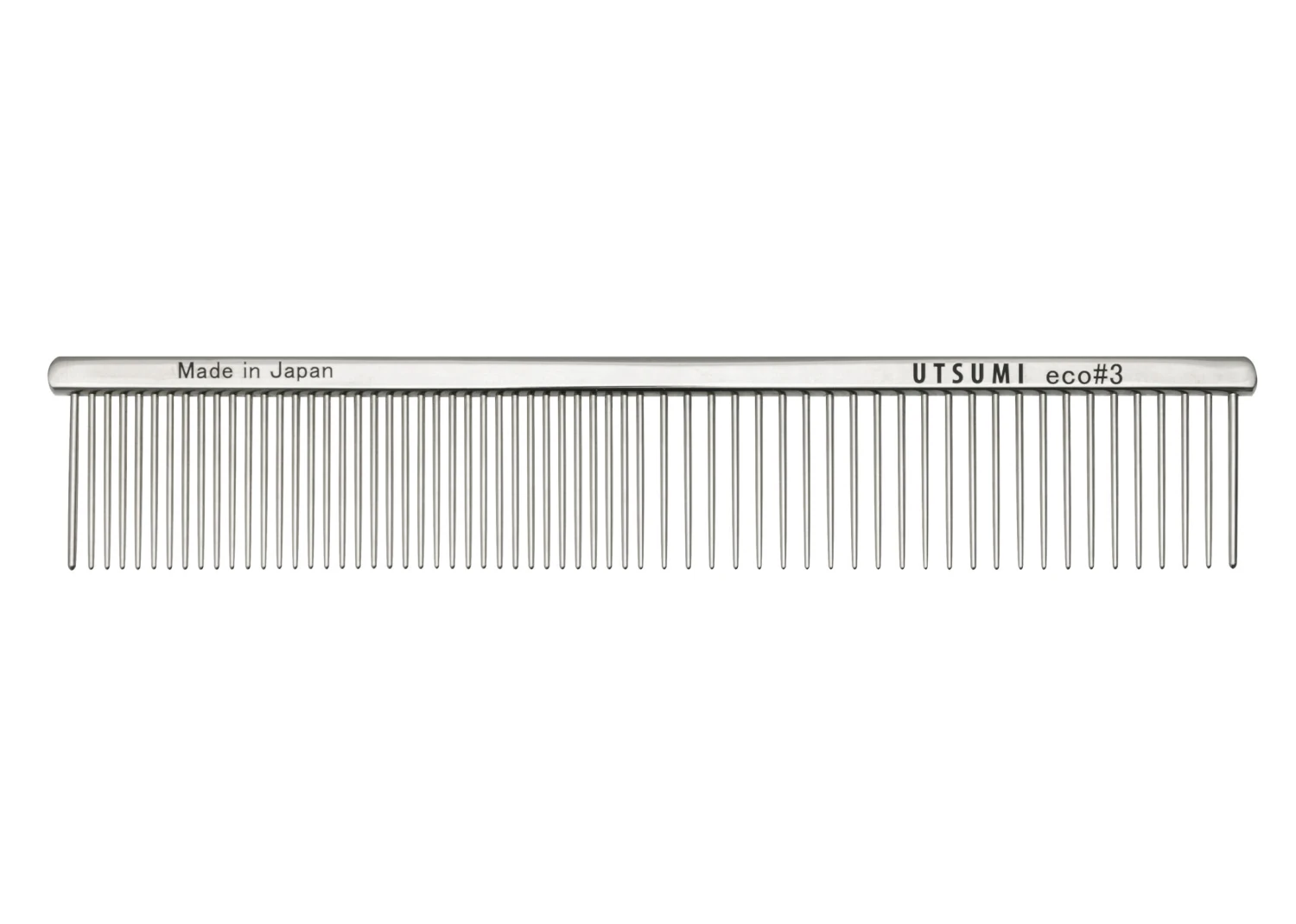 Utsumi Eco#3 Comb Silver 19cm, 3cm Long Teeth Comb 1 Utsumi Eco#3 Comb Silver 19cm, 3cm Long Teeth Comb