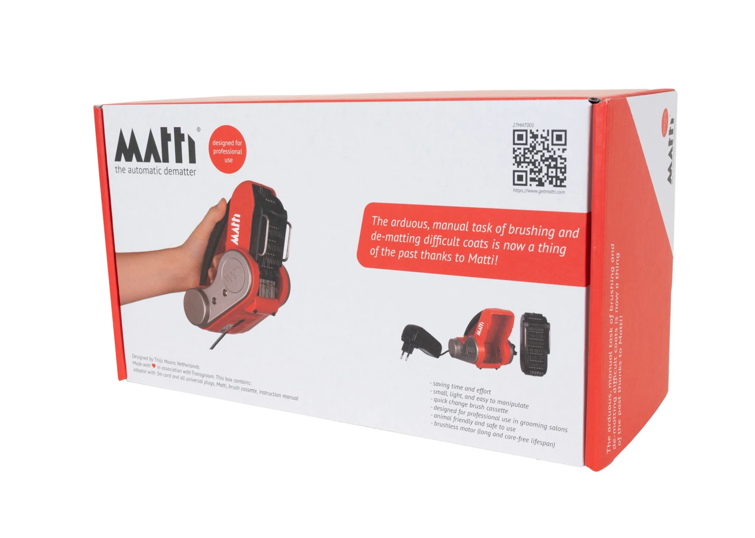 MATTI Automatic Brush With Molded Pins 2 MATTI Automatic Brush With Molded Pins - Image 2