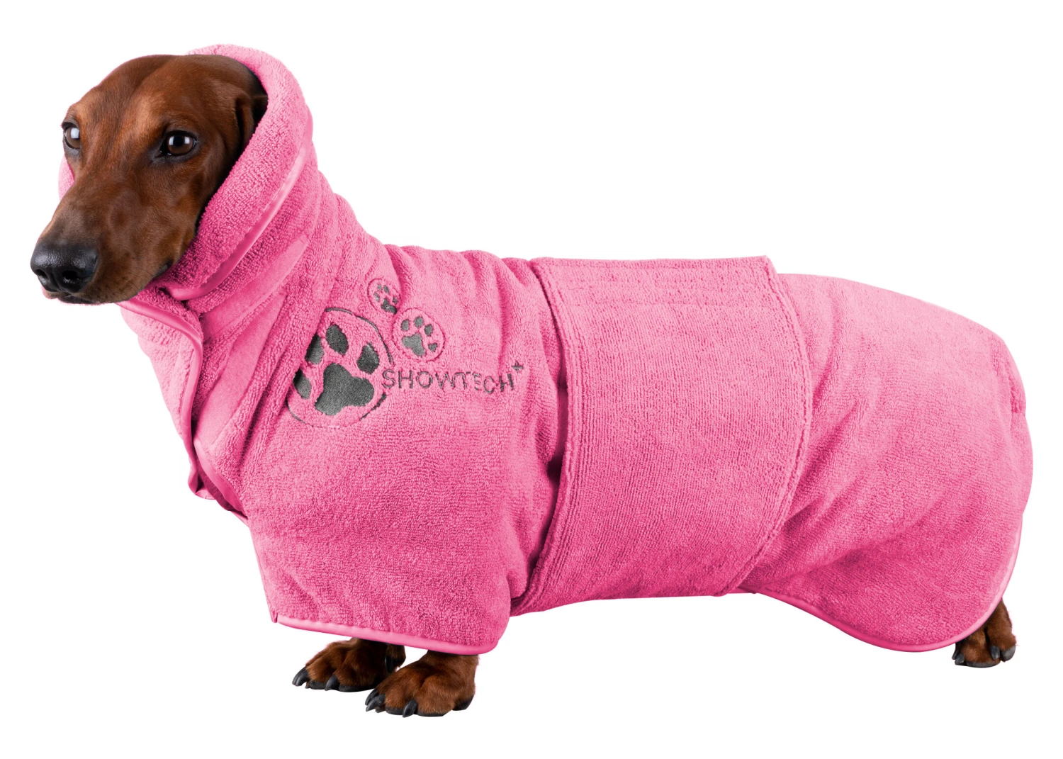 Show Tech+ Active Microfiber Coat Hot Pink XXXS 2 Show Tech+ Active Microfiber Coat Hot Pink XXXS - Image 2