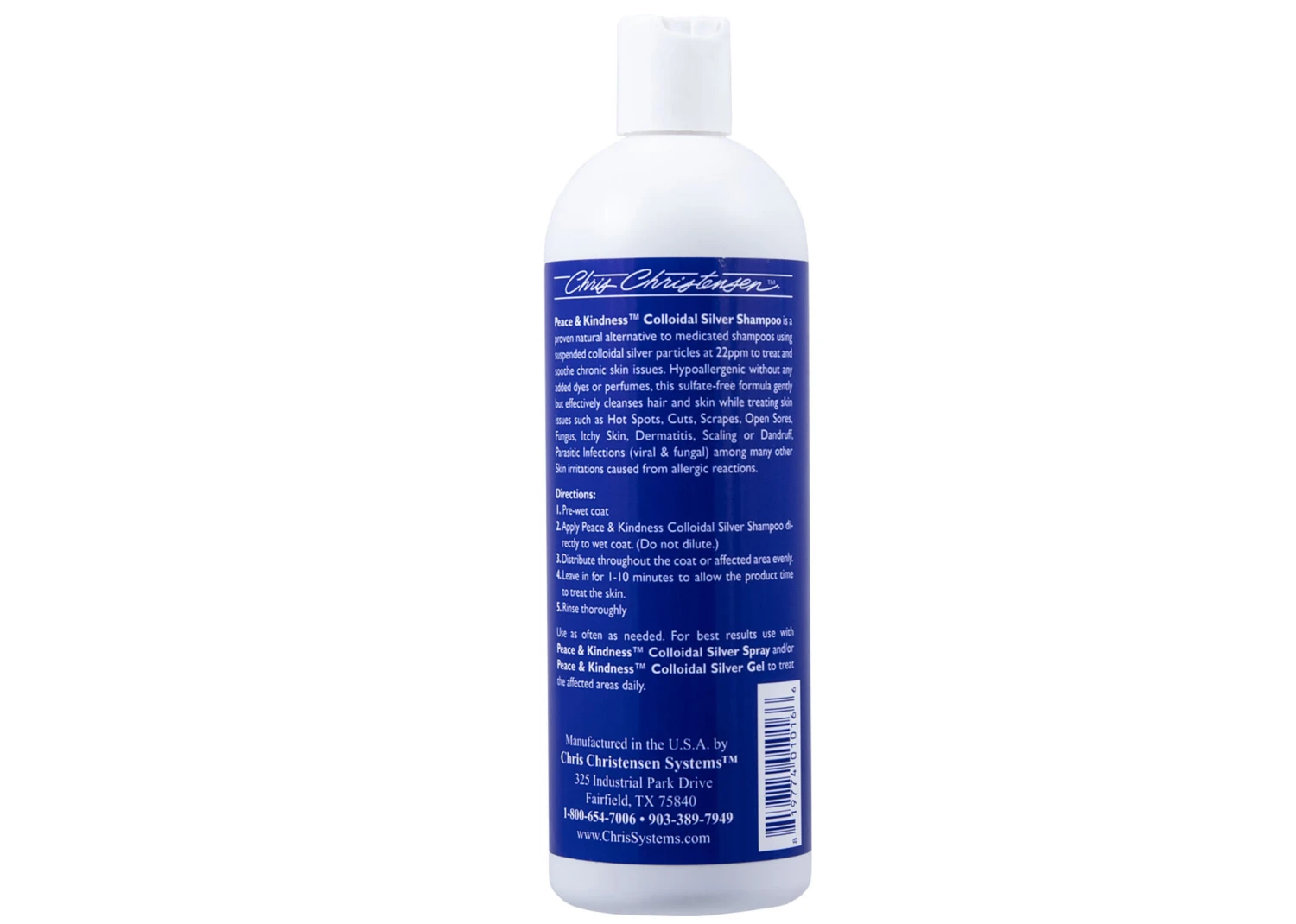 Chris Christensen Systems Peace & Kindness Colloidal Silver Shampoo 473 Ml 2 Chris Christensen Systems Peace & Kindness Colloidal Silver Shampoo 473 Ml - Image 2