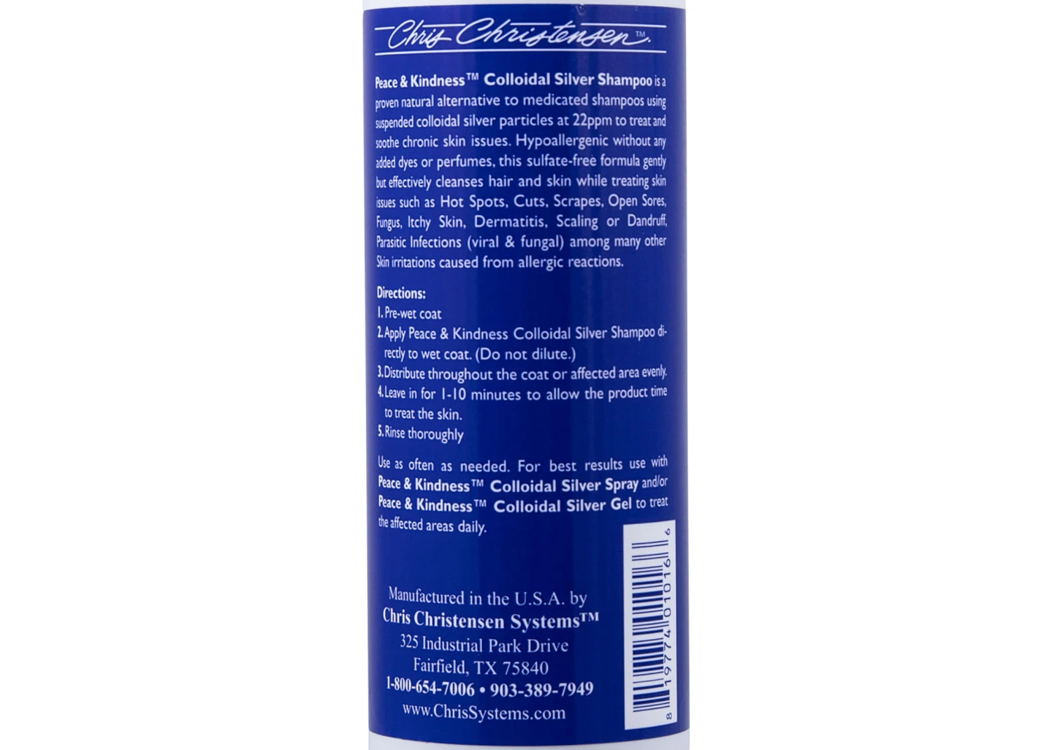 Chris Christensen Systems Peace & Kindness Colloidal Silver Shampoo 473 Ml 4 Chris Christensen Systems Peace & Kindness Colloidal Silver Shampoo 473 Ml - Image 4