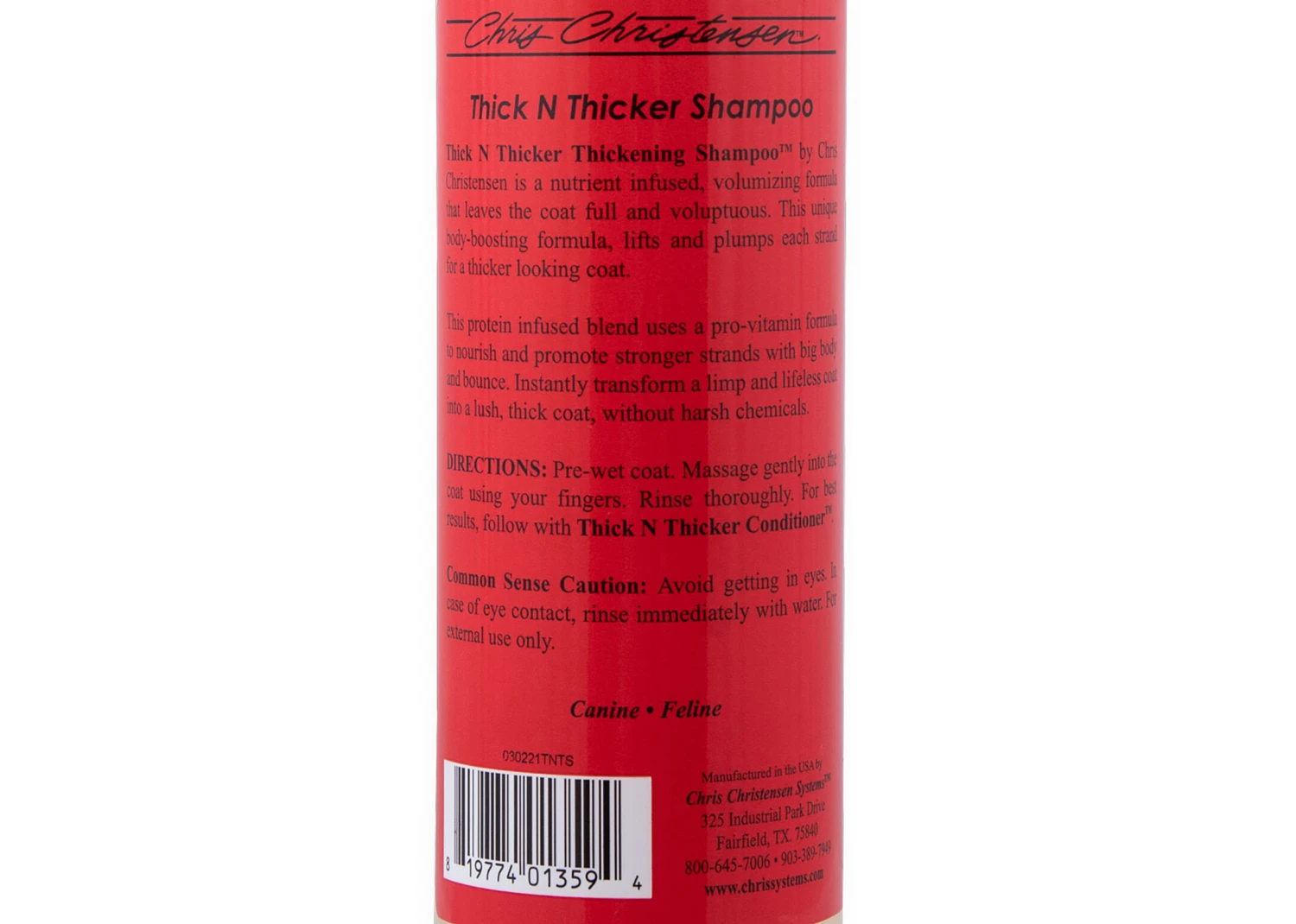 Chris Christensen Systems Thick N Thicker Shampoo 473 Ml 4 Chris Christensen Systems Thick N Thicker Shampoo 473 Ml - Image 4