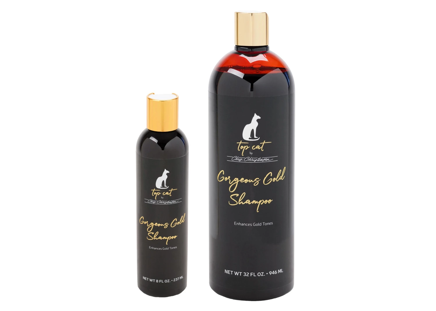 Chris Christensen Systems Topcat Gorgeous Gold Shampoo 946 Ml 2 Chris Christensen Systems Topcat Gorgeous Gold Shampoo 946 Ml - Image 2