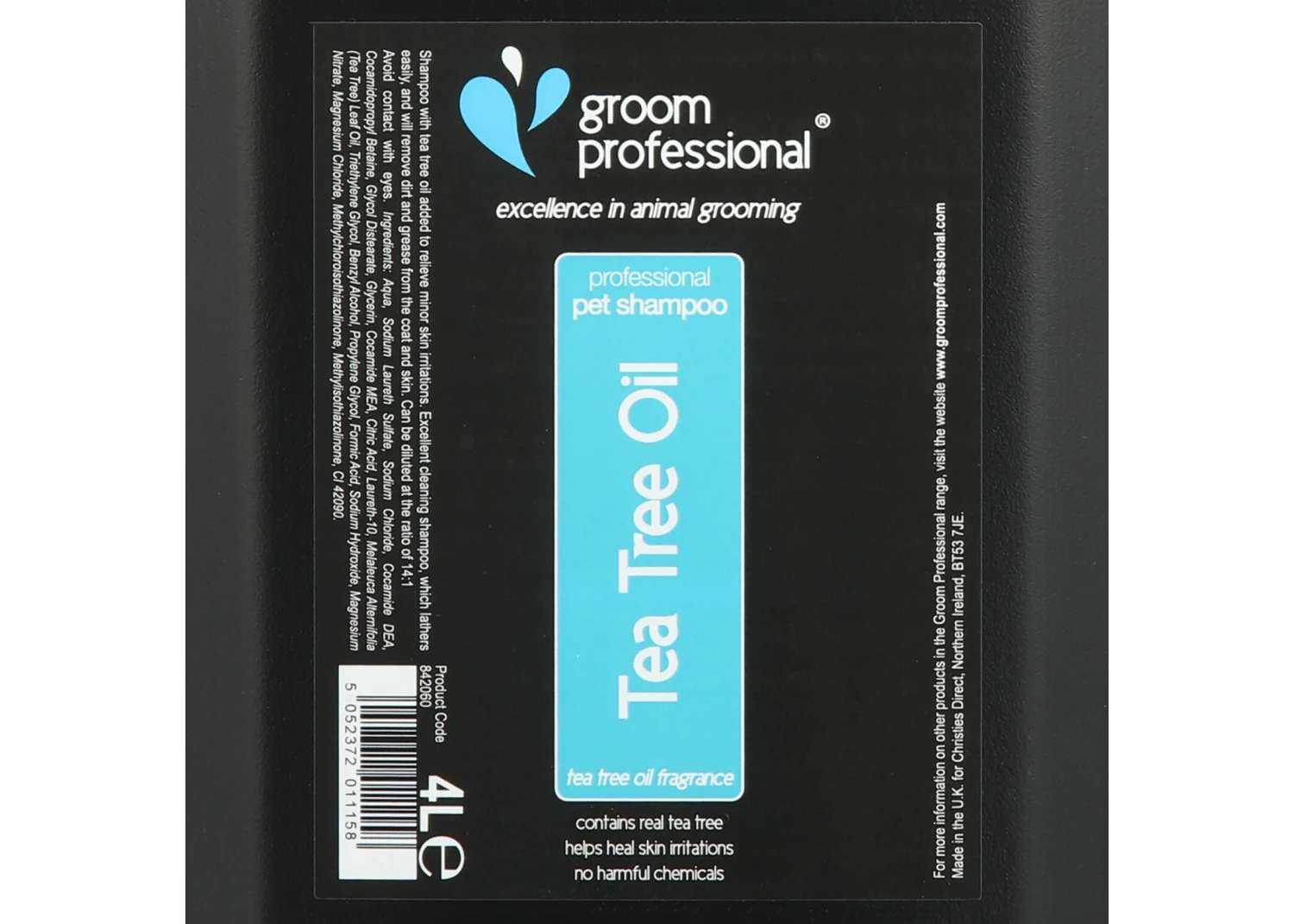 Groom Professional Tea Tree Oil Shampoo 4 L 2 Groom Professional Tea Tree Oil Shampoo 4 L - Image 2