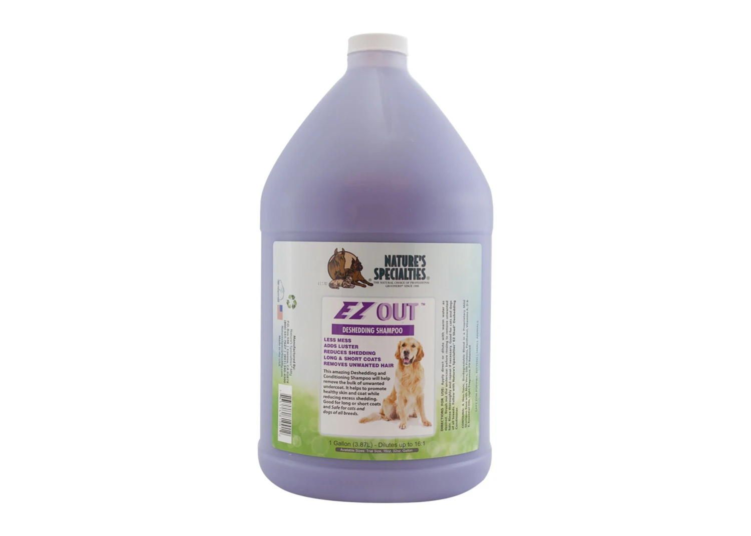 Natures Specialties Ez Out Shampoo 3.8 L 1 Natures Specialties Ez Out Shampoo 3.8 L