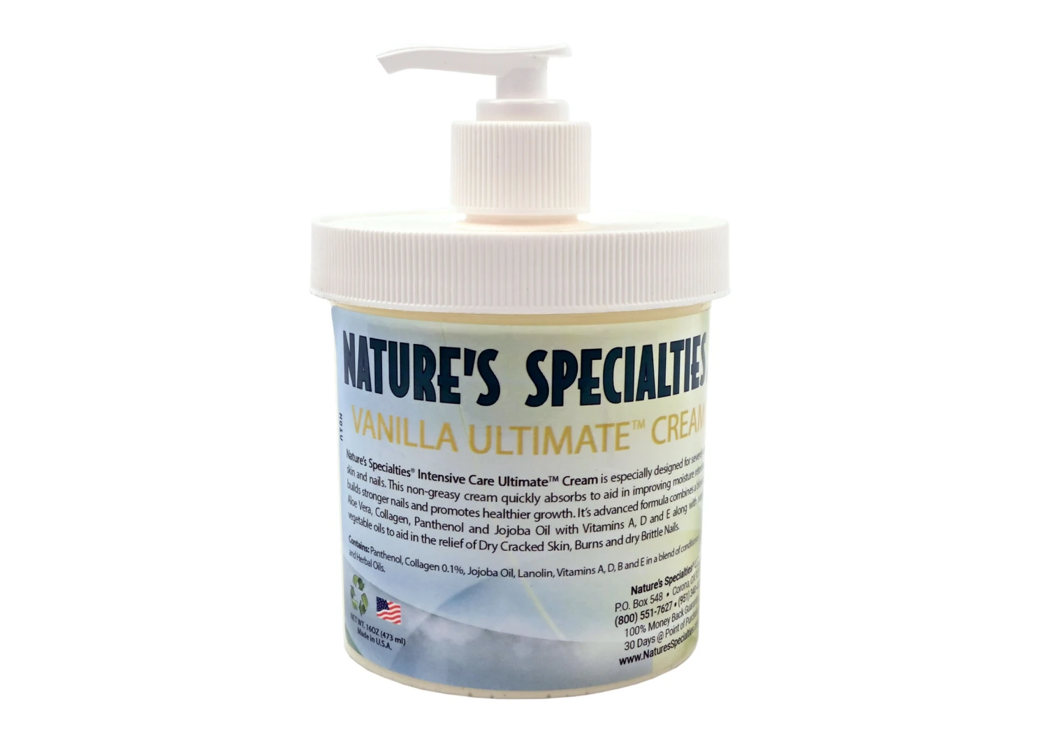 Natures Specialties Ultimate Cream - Vanilla 473 Ml 2 Natures Specialties Ultimate Cream - Vanilla 473 Ml - Image 2