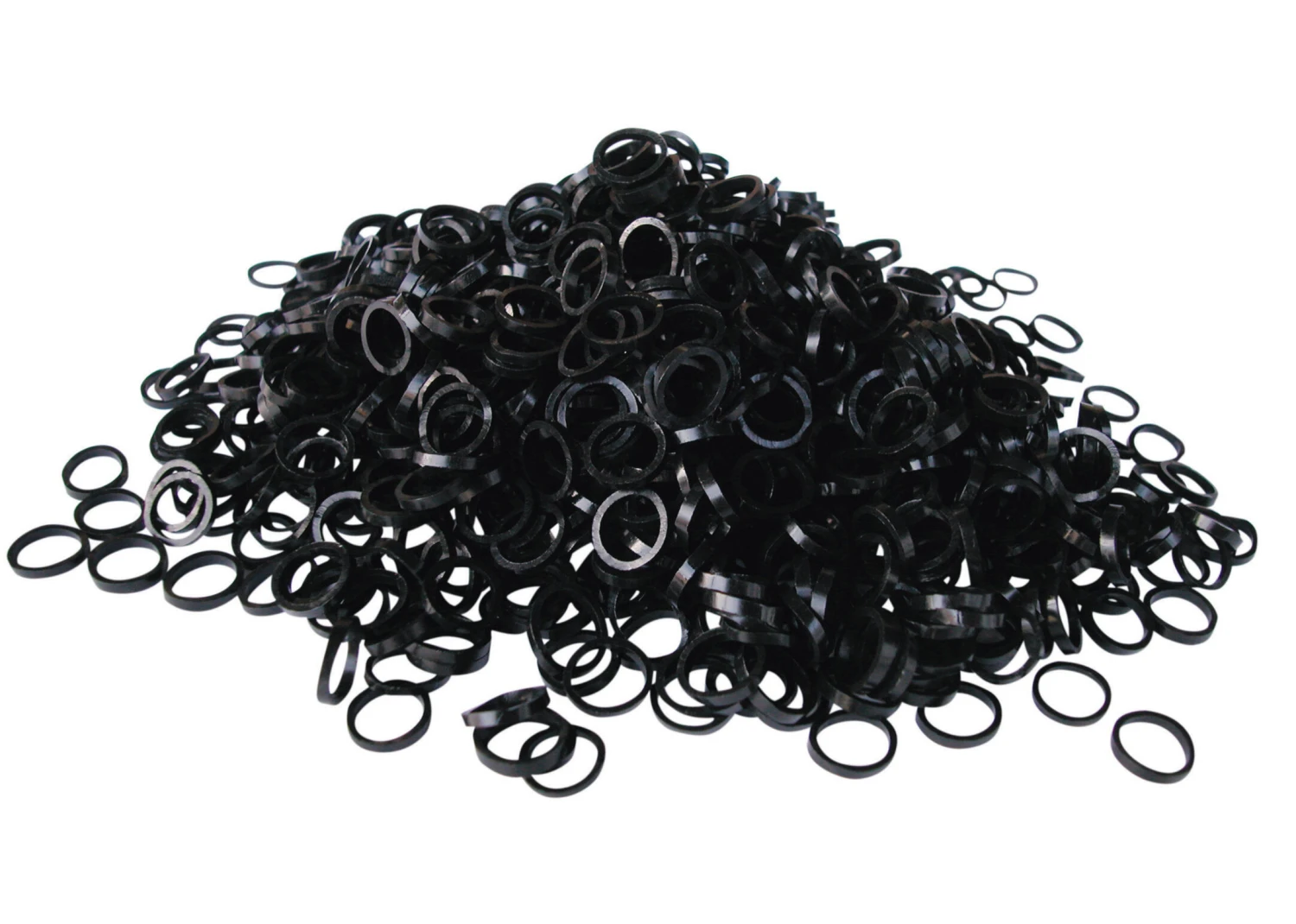 Show Tech Latex Bands Medium Black - 1000 Pcs Top Knot Bands 1 Show Tech Latex Bands Medium Black - 1000 Pcs Top Knot Bands